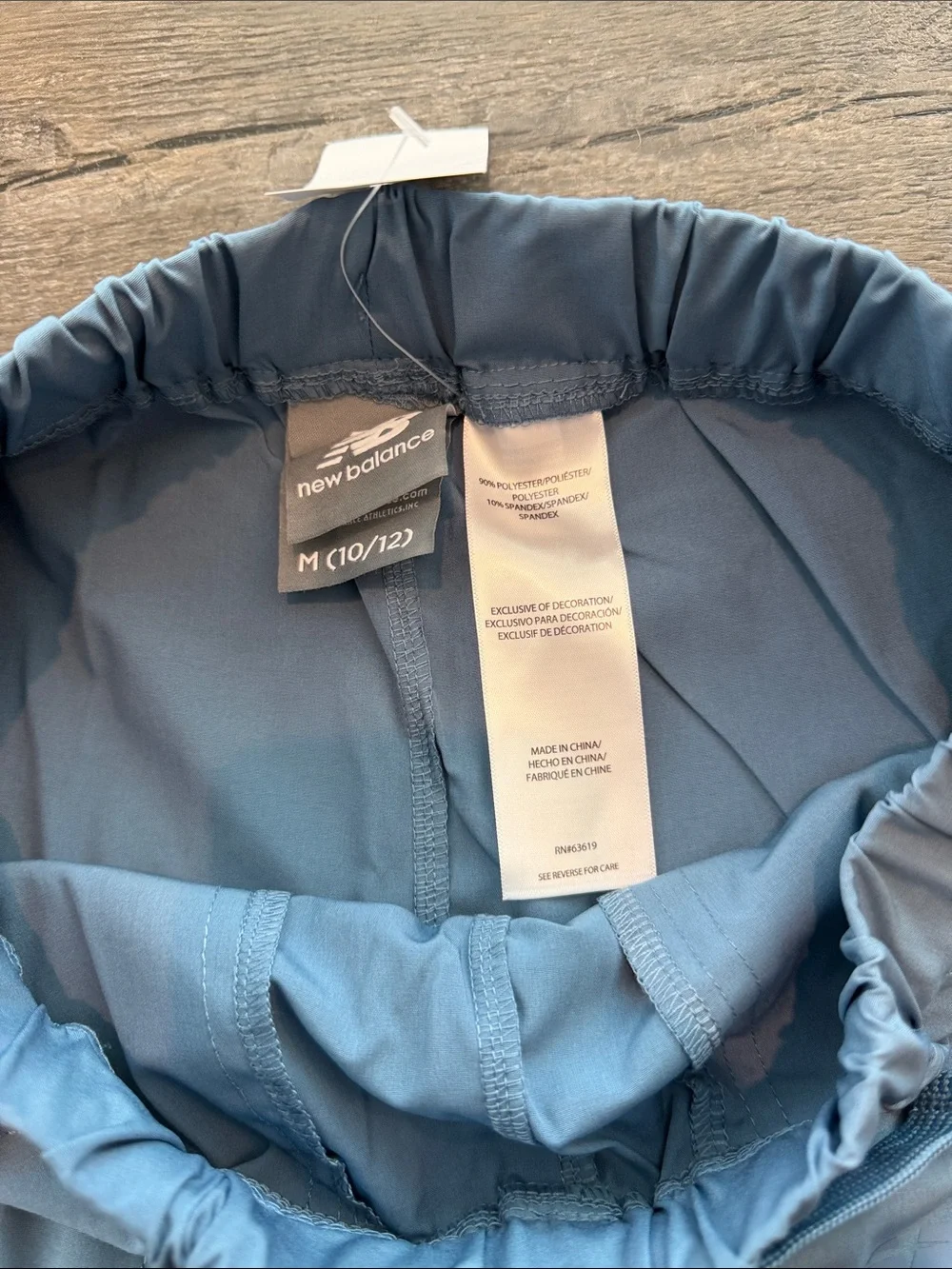 New Balance Medium 10/12 Shoreline Blue Woven Cargo Wide Leg Performance Pant